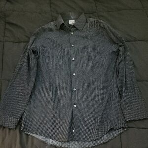Men's Black Patterned Shirt